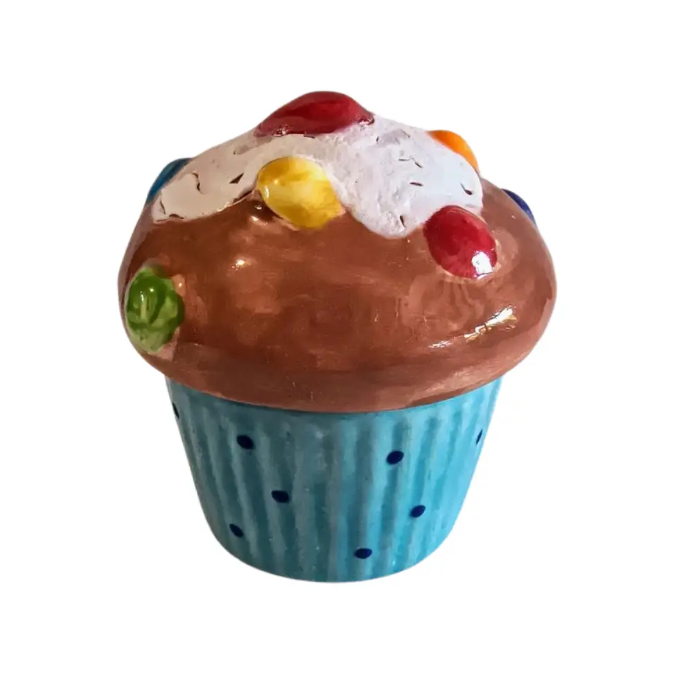 Cupcake c/tapa, pocillo, joyero