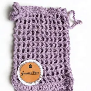 Bolsa de lino para colgar el jabón