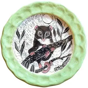 Plato Monito del Monte - Tallado a mano