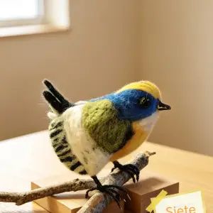 Pajarito siete colores - ave de vellon