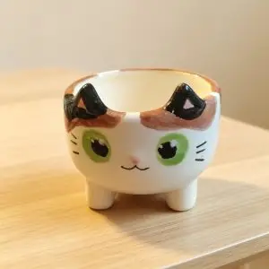 Macetero de gatito cálico